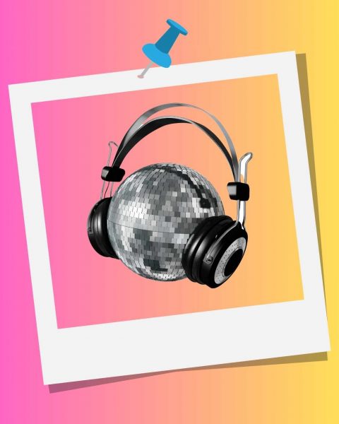 headphone photoframed